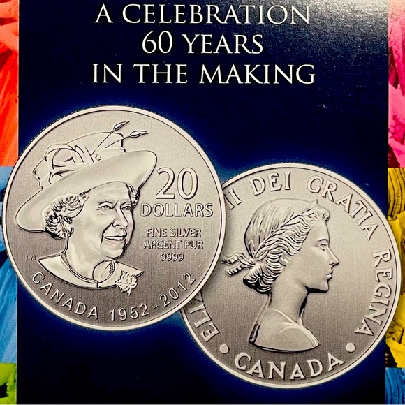 2012 Fine Silver Commemorative Coin Queen Elizabeth Il fine silver 99.99% pure. - Picture 2 of 4